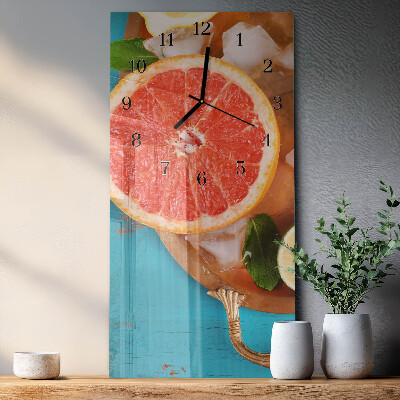 Verticale orologio con stampa Pompelmo