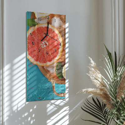 Verticale orologio con stampa Pompelmo