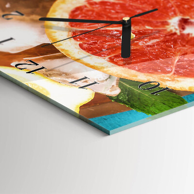 Verticale orologio con stampa Pompelmo