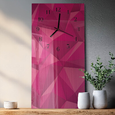 Orologio verticale in vetro Astrazione
