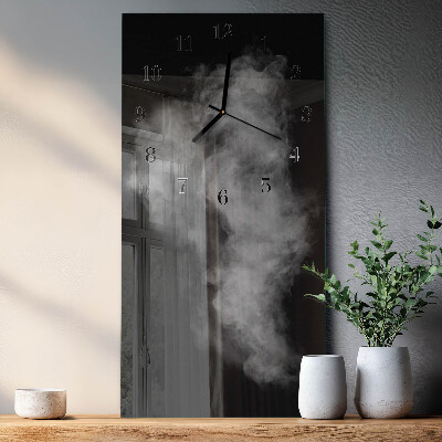 Orologio verticale in vetro Fumo