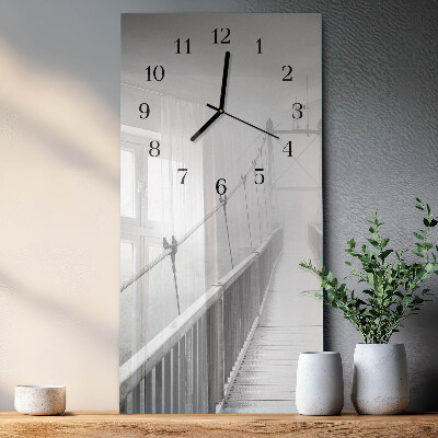 Orologio verticale in vetro Ponte