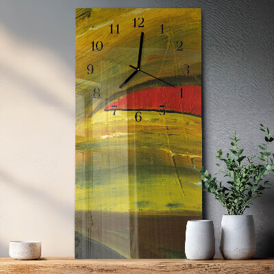 Verticale orologio con stampa Pezzo
