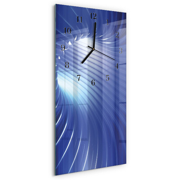 Verticale orologio con stampa Vortice