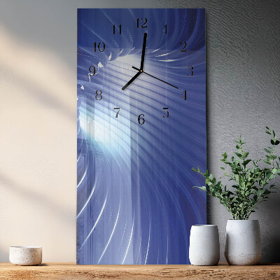 Verticale orologio con stampa Vortice