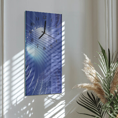 Verticale orologio con stampa Vortice