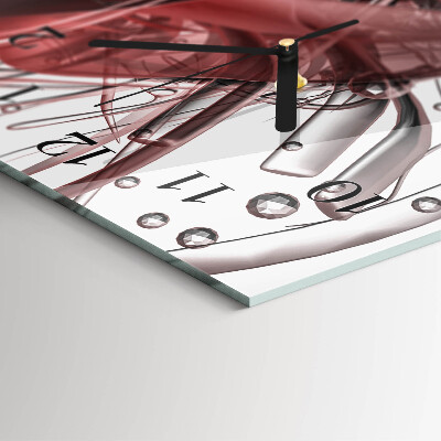 Verticale orologio con stampa Caos