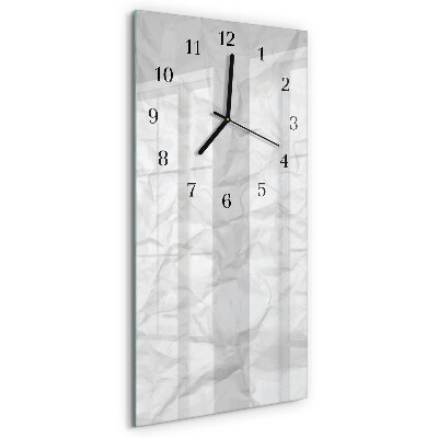 Verticale orologio da parete Un foglio di carta