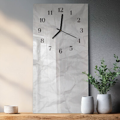 Verticale orologio da parete Un foglio di carta