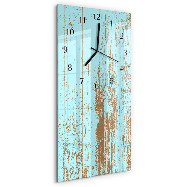Verticale orologio con stampa Legna