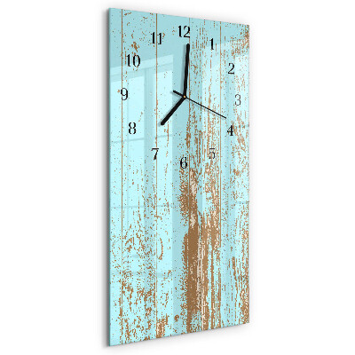 Verticale orologio con stampa Legna