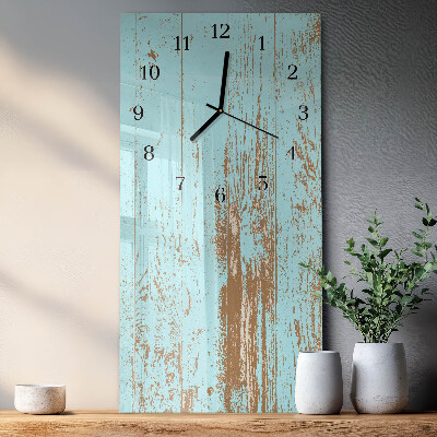 Verticale orologio con stampa Legna