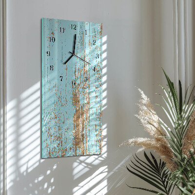 Verticale orologio con stampa Legna