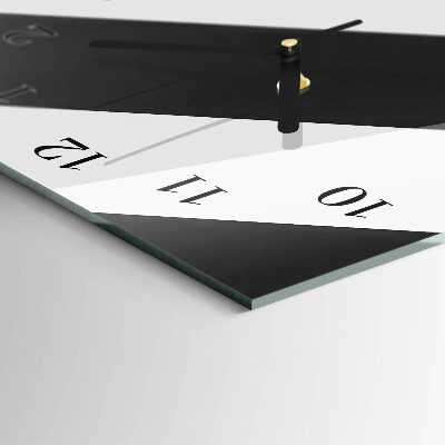 Orologio verticale in vetro Strisce