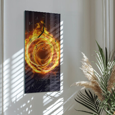 Orologio verticale in vetro Vortice