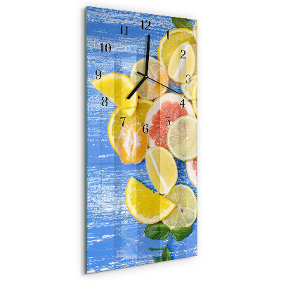 Verticale orologio da parete Frutta