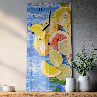 Verticale orologio da parete Frutta