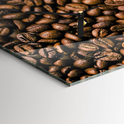 Orologio verticale in vetro Chicchi di caffè