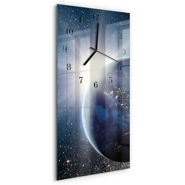 Verticale orologio da parete L'universo della Terra