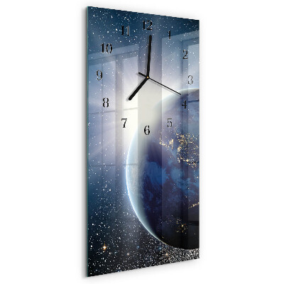 Verticale orologio da parete L'universo della Terra