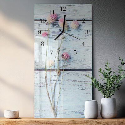 Verticale orologio con stampa Trifoglio