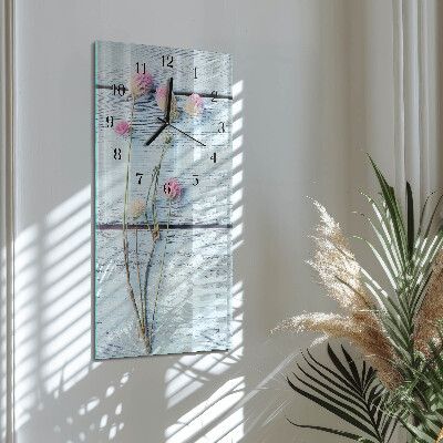 Verticale orologio con stampa Trifoglio