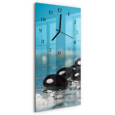 Verticale orologio con stampa Pietre