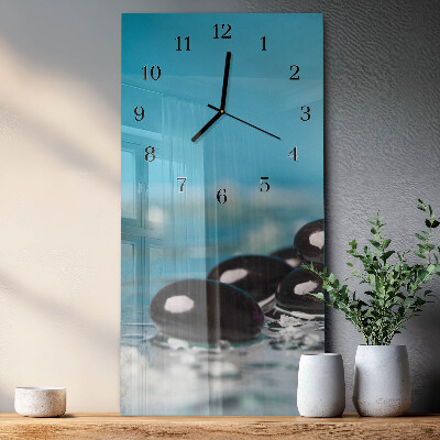 Verticale orologio con stampa Pietre
