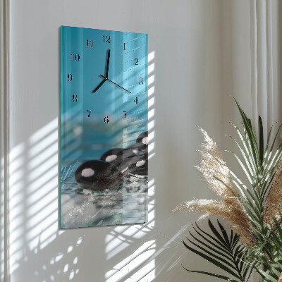 Verticale orologio con stampa Pietre