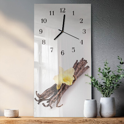 Verticale orologio da parete Vaniglia