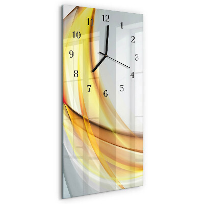 Verticale orologio con stampa Astrazione