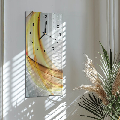 Verticale orologio con stampa Astrazione
