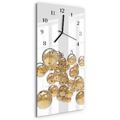 Verticale orologio con stampa Palline