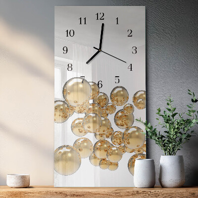Verticale orologio con stampa Palline