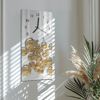 Verticale orologio con stampa Palline