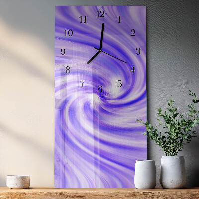 Verticale orologio con stampa Vortice