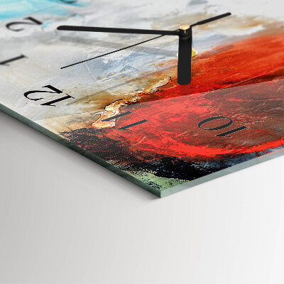 Orologio verticale in vetro Caos