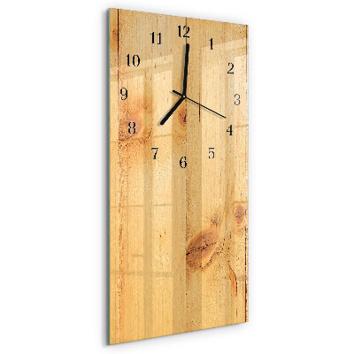 Verticale orologio da parete Legna