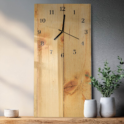 Verticale orologio da parete Legna