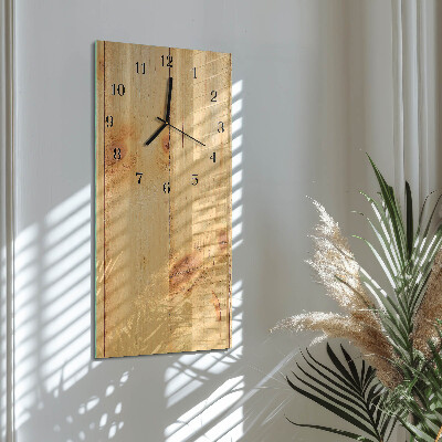 Verticale orologio da parete Legna