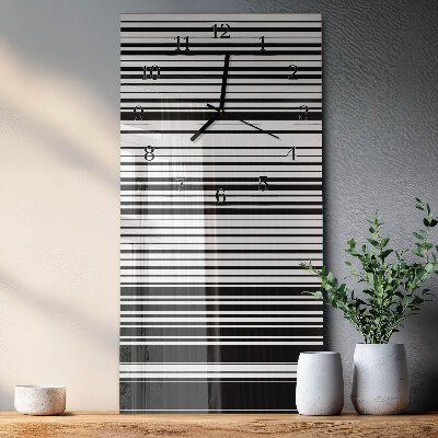 Verticale orologio con stampa Strisce