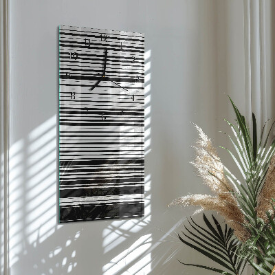 Verticale orologio con stampa Strisce