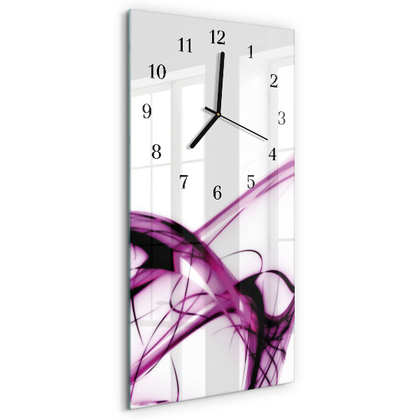 Orologio verticale in vetro Astrazione