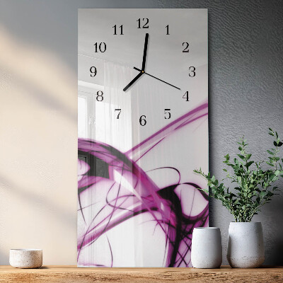 Orologio verticale in vetro Astrazione