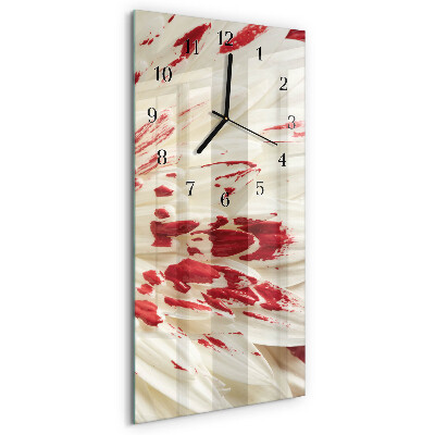Verticale orologio con stampa Fiore