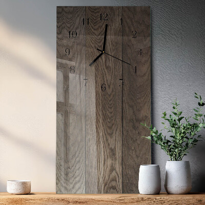 Verticale orologio con stampa Piatto