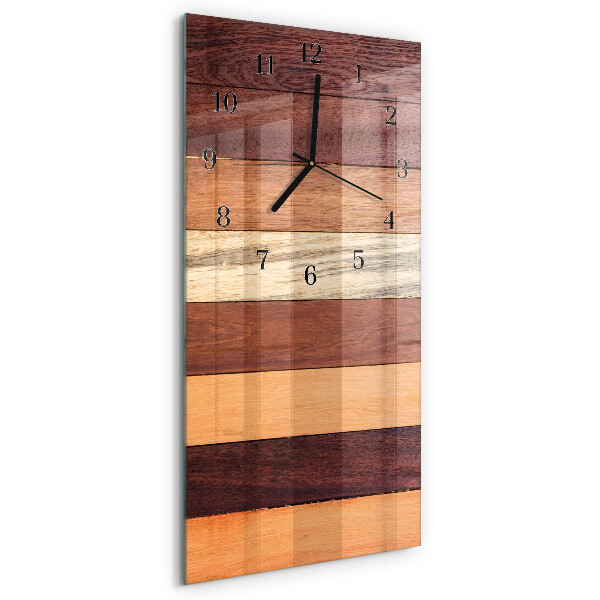 Orologio verticale in vetro Strisce