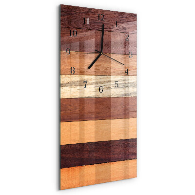 Orologio verticale in vetro Strisce