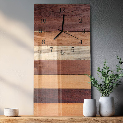 Orologio verticale in vetro Strisce