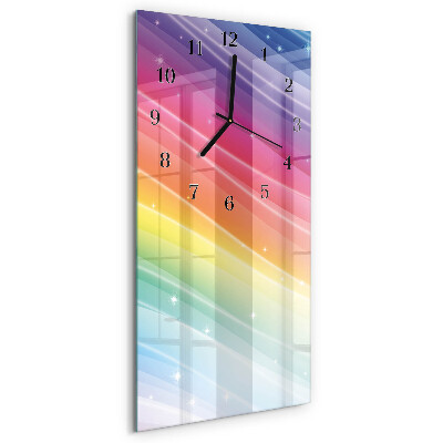 Verticale orologio con stampa Arcobaleno